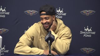 CJ McCollum on upcoming All-Star break | Pelicans Postgame 2\/14\/24