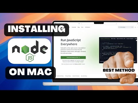 How to install Node.js on macOS by using Node Version Manager (nvm)