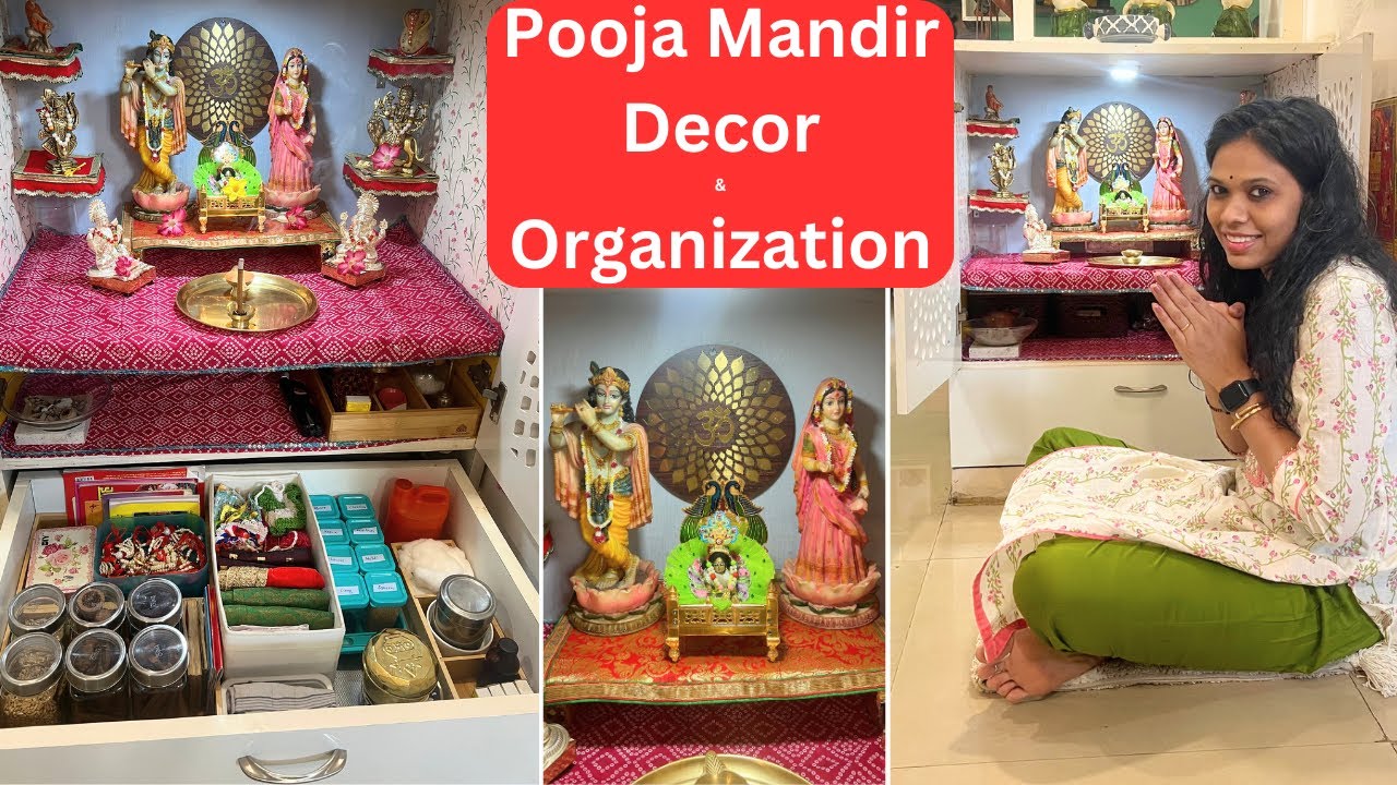 Home Mandir Organization & Decor | Organize your Mandir | Mandir Tour