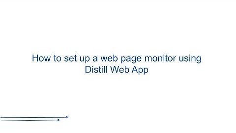 Getting Started with the Distill Web App
