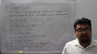 SUPPLY FUNCTION & LAW OF SUPPLY