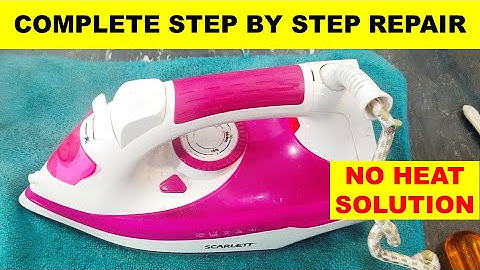 {973} Electric steam iron repair, not heating up