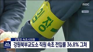 [단신] 강원북부교도소 직원 속초 전입률 36.8% 그쳐 201018