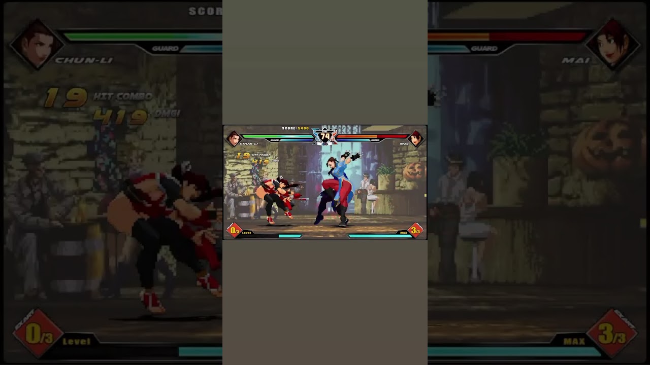 Chun-Li VS Mai Shiranui - 100% COMBO 