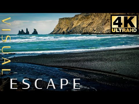 Ocean Wave Sounds for Deep Sleep, Relaxing Natural Lullaby – 7 hours on Iceland Beach