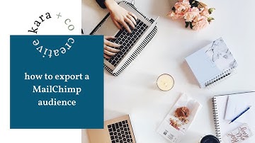 How to Export MailChimp List