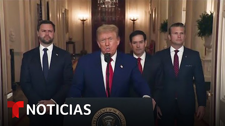 Vea el discurso completo de Trump tras ordenar el ataque histórico contra Irán | Noticias Telemundo