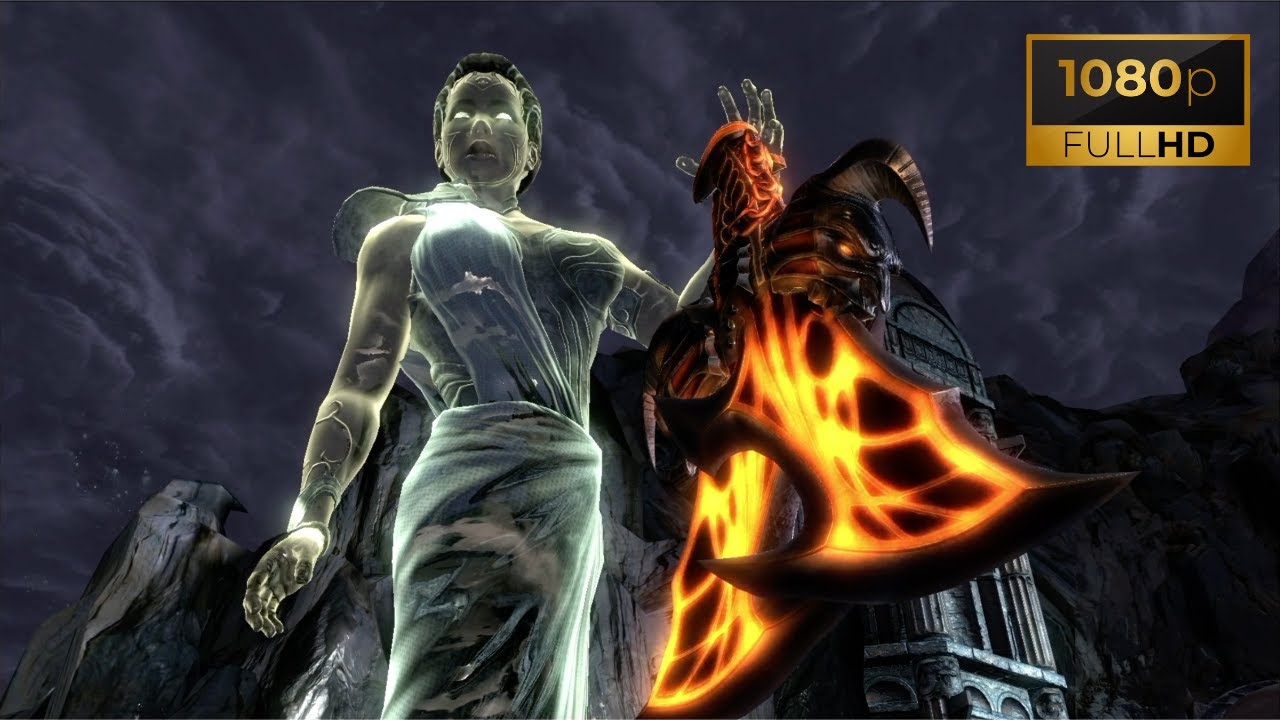 Athena gives Kratos Blades of Exile God of War 3 Remastered (HD 1080p