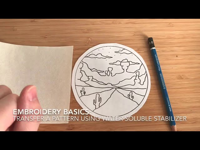 Generic Water Soluble Stabilizer Embroidery Transfers Paper DIY