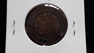 Rare 1 Pesa Coin of 1890, German East Africa