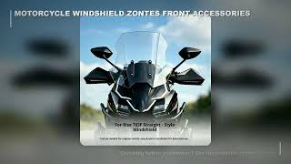Motorcycle Windshield for Zontes 703F Front Windscreen Deflector Heightened Linear Touring Accessori