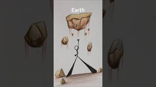 How to draw stickman with ( fire, water, ice, smoke, lightning, earth ) ✨️