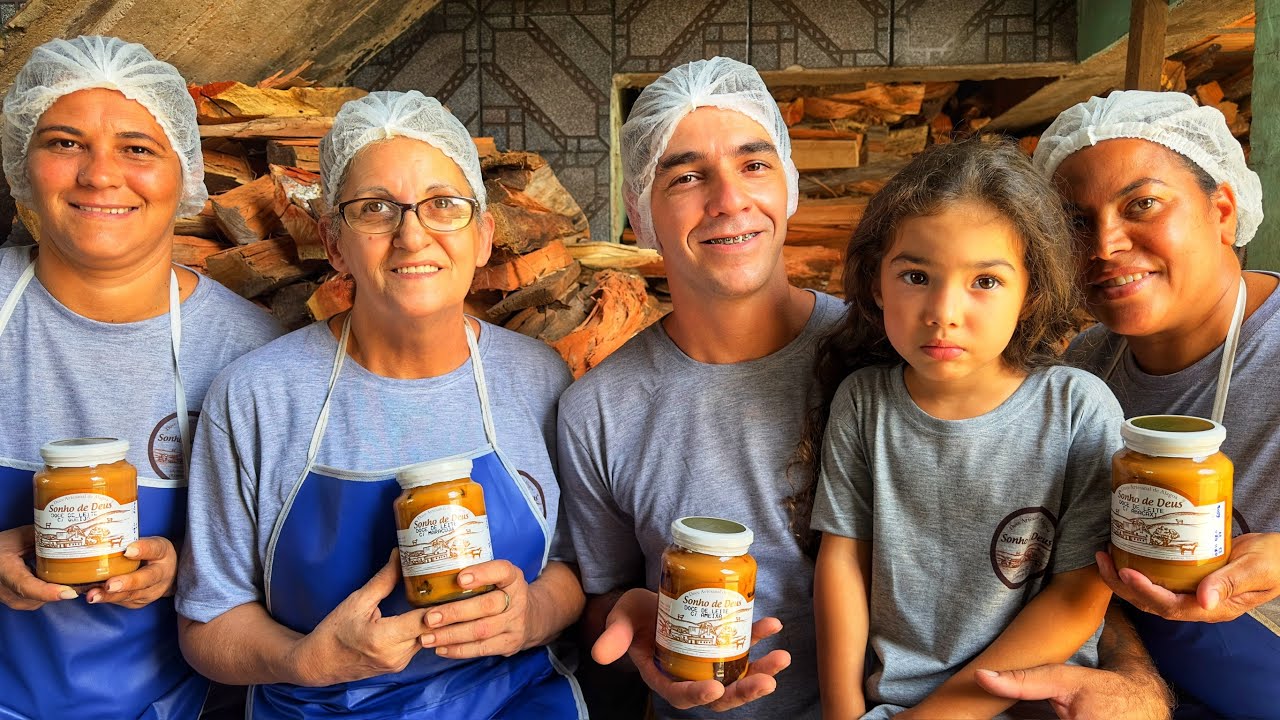 ELES PRODUZEM VARIEDADES DE SABORES DE DOCE DE LEITE CASEIRO
