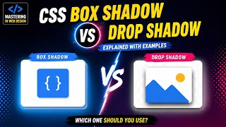 CSS Box Shadow vs Drop Shadow Explained | Mastering Web Design #coding #css #programming #youtube