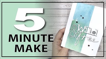 Easy Distress Ink Blending - 5 Minute Makes #17