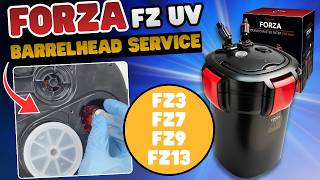 Aquatop Forza FZ UV Canister Filter Barrelhead Service Guide (FZ3, FZ7, FZ9, FZ13)