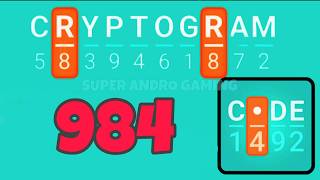 CRYPTOGRAM 984