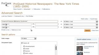 ProQuest Historical Newspapers: The New York Times