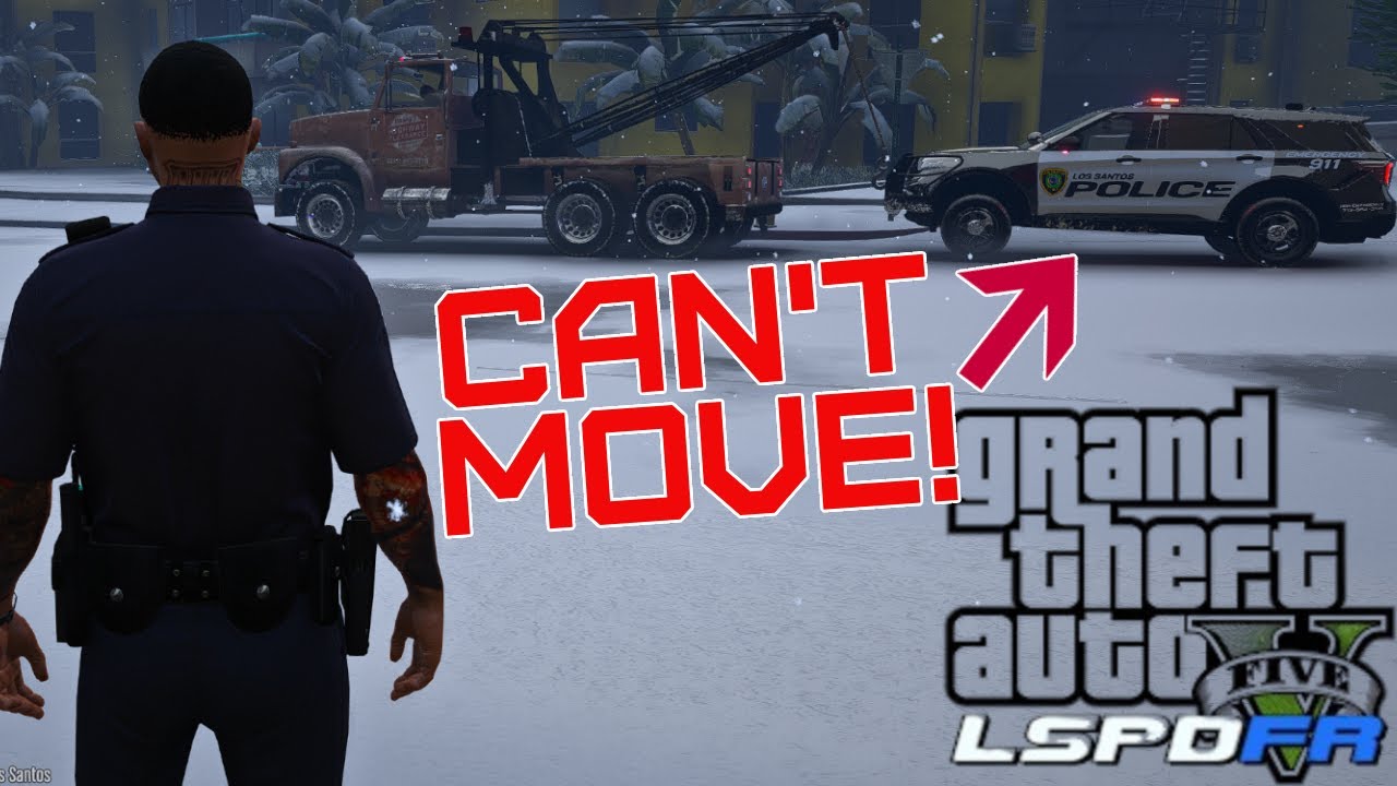 GTAV - LSPDFR: HOW TO FIX POLICE BACKUP VEHICLES AND TOW TRUCKS BEING STUCK NOT MOVING! (SOLVED)