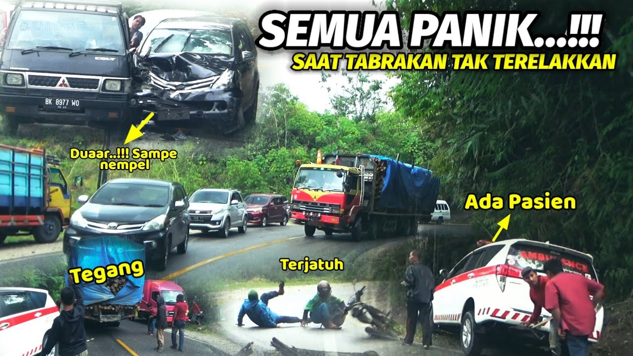 JELAS TEREKAM KAMERA DETIK-DETIK TABRAKAN TERJADI | TEGANG ‼️AMBULANCE BAWA PASIEN TERPEROSOK 😱