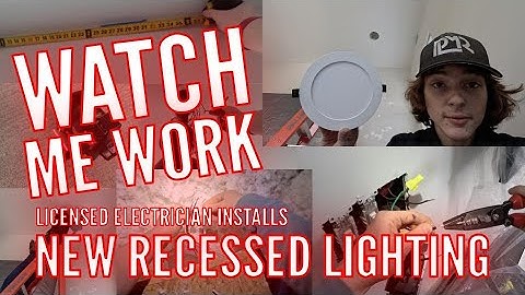 WATCH ME WORK - Licensed Electrician Installs 6 NEW Recessed Lights