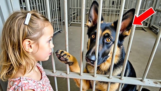 Abandoned German Shepherd K9 Was Days from Death — Until a Silent Girl Whispered His Name! - YouTube