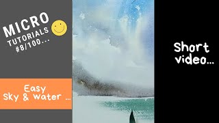 Micro Tutorial 8/100: Sky and Water for a beach scene #shorts video