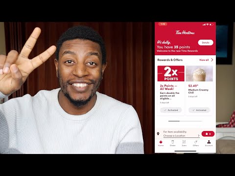 Tim Horton's app quick walk through 2022