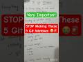 5 Git Mistakes Every Developer Makes 😭#shorts #ytshorts #viral