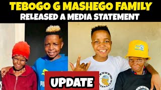 Tebogo G mashego Family released a Media statement 
