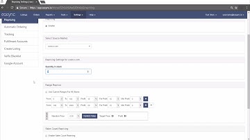 Additional Repricing Settings for Easync eBay Amazon Shipping Method Sales Count Repricing Fees
