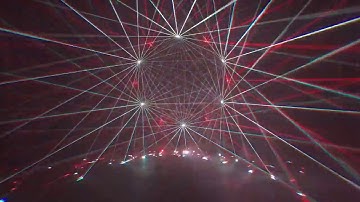 Laser circle - 12x RGB RGB laser from ECS on a Circle - Demo N°2