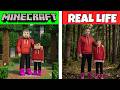 Minecraft Strange Mobs and Characters vs Real Life!