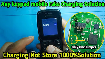 All keypad mobile Fake charging solution | Keypad phones Charging Not Store 100% fix!