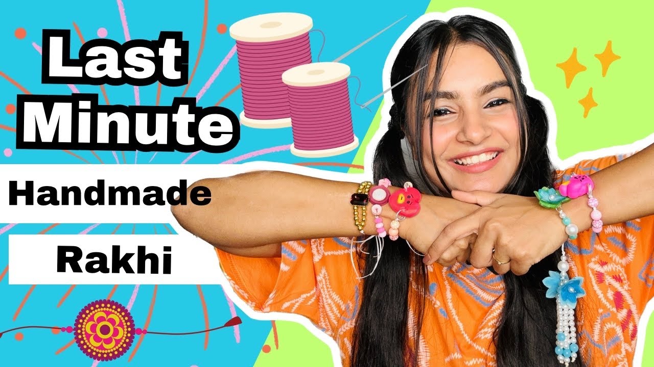 Handmade Rakhi for Competition 😱 DIY Rakhi #crafteraditi #youtubepartner