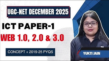 Web 1.0 Web 2.0 & Web 3.0 | Complete ICT Course for UGC NET Paper 1 | Yukti Jain AIR 1