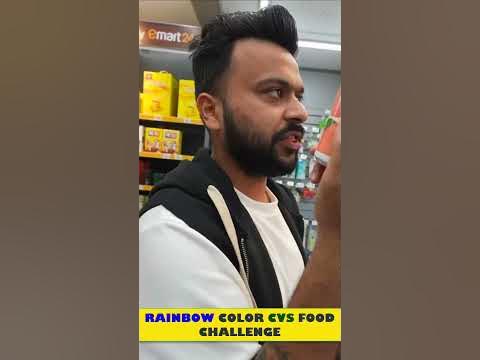RAINBOW CVS FOOD Challenge in KOREA #SHORTS - YouTube
