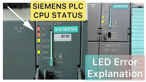 CPU Status|LED Indication Of PLC|CPU Details|BF,SF,DC5V,RUN,STOP Error Explanation|In Hindi|