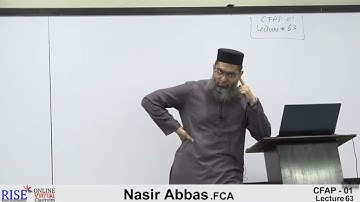 Advanced Accounting And Financial Reporting |AAFR| CFAP| CA|CFAP1 pac Sir Nasir Abbas Lecture 63