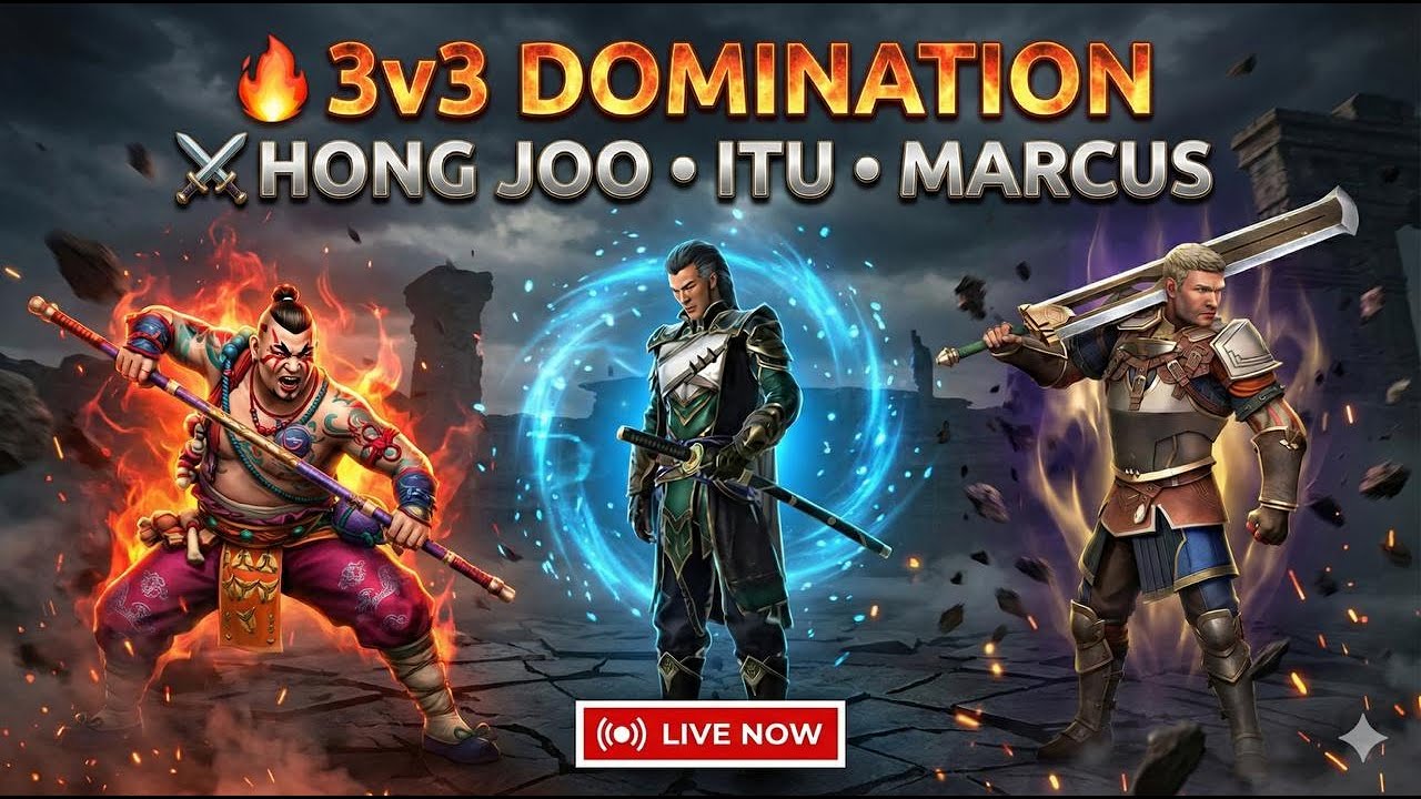 TOTAL DESTRUCTION🔥3v3 Rank Push || Shadow Fight Arena LIVE😍|| 