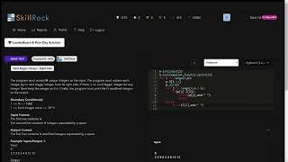 SKILLRACK | DAILY TEST | 06/09/2023 | NEXT BIGGER INTEGER - RIGHT SIDE | PROGRAM ID 9462 | PYTHON ||
