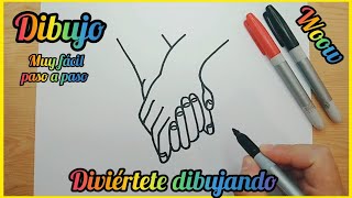 Manos Entrelazadas, Como Dibujar Unas Manos Entrelazadas Paso A Paso.