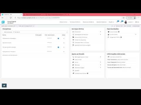 Oficina Portal do aluno EAD/Semipresencial Express 1