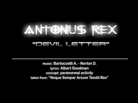 ANTONIUS REX - Devil Letter (paranormal activity) - from "NSATR"