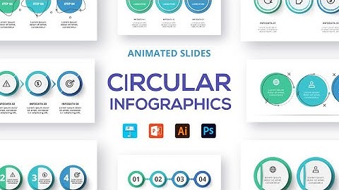 Circular animated  infographics/Free slides infographic Adobe Illustrator, Photoshop, PowerPoint