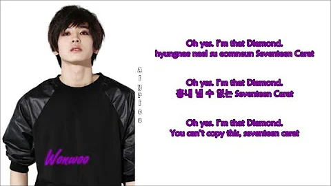 SEVENTEEN - Shining Diamond (Rom-Han-Eng Lyrics) Color & Picture Coded