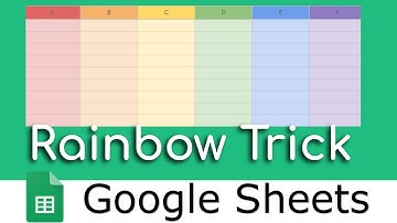 Rainbow Theme in Google Sheets (PRIDE Trick)