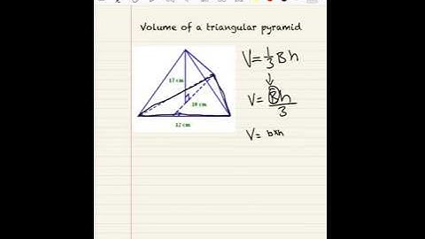 volume of triangular pyramid
