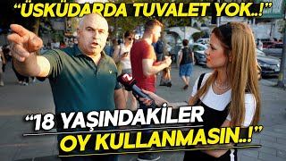 “18 Yaş Oy Kullanamasın! Memleketi 50 ve 70 Yaş Arası Yönetsin..!” Dedi | Sokak Röportajları