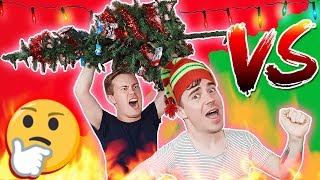 Christmas Tree Decorating CHALLENGE GONE WRONG???